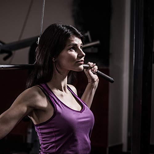 VICASKY Haste De Exercício Barra De Ondulação Giratória Barra De Tríceps Para Baixo Haste De Ombro C