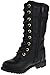 Forever Mango 27K Little Kids Combat Lace Up Boots,Black,3