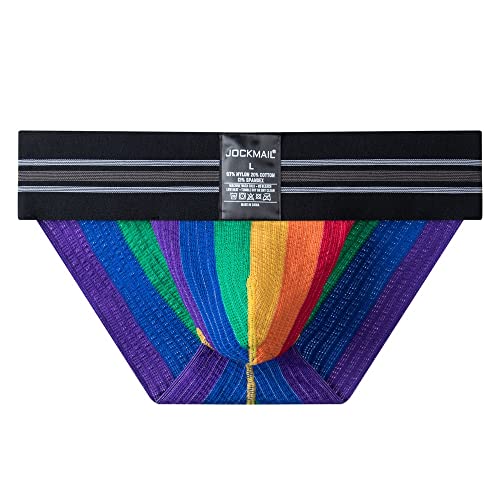 JOCKMAIL Men Briefs Underwear Rainbow Athletic Briefs Men Underwear for Sport Gym4