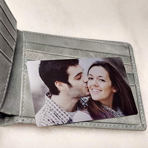 Personalized Double Sided Metal Wallet Photo & Wording (Personalized Photo Metal Wallet Card Insert)3