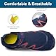 Frauen Männer Wasser Sport Schuhe Barfuß Strand Schwimmen Pool Schuhe Quick Dry Aqua Socken Anti-Rutsch Surf Tauchen Yoga Schuhe, Blau, 46