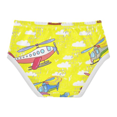 Colorful Airplanes Helicopters Clouds Toddler Girls's Underwear 2T 202c11882