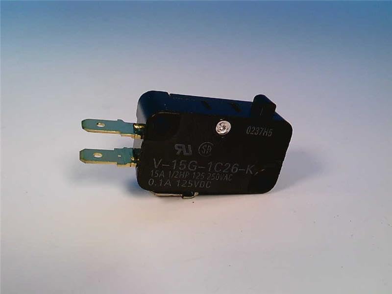 OMRON V-15G-1C26-K SPDT 15A 250V; MICROSWITCH Type:SNAP Action; Actuator Style:PIN Plunger; Operating Force MAX:400GF; Contact Voltage DC NOM:, Micro Switch, PIN Plunger