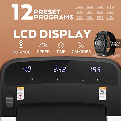 Ancheer Treadmills,2 In 1 Folding Treadmill, Walking Pad Treadmill Under Desk For Home Office, Portable Treadmill With Remote Control, Quiet And Powerful, Installation-Free #TOP3