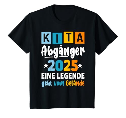 Kita Abgänger 2025 Letzter Tag Schulkind Einschulung Schule T-Shirt