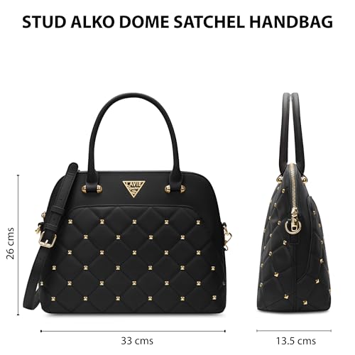 Image of Lavie Signature Women's Stud Elko Satchel Handbag | Satchel Bag for Work | Ladies purse | Stylish Shoulder Bag | Gift For Women