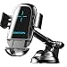 DM Cell Phone Holder for Car, Automatic Clamping Car Phone Mount Qi Wireless Car Charger Dashboard/Air Vent Car Mount Compatible with iPhone 8 Plus XS Max X 11 Pro, Samsung Galaxy S9 S10 Plus Note 9
