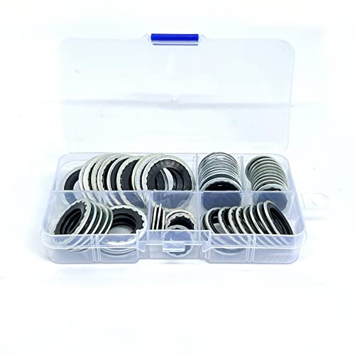 Rv65F 60Pcs Automobile A/C Compressor Seals Air Conditioning Compressor Port Seal Washer Kit A/C Compressor Repair Gasket Sorting Tool #TOP1