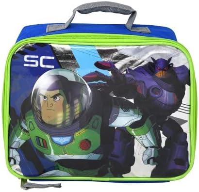 BUDDY N BUDDIES Buzz Lightyear Rectangle Lunch Bag, Reusable Cute Lunch Box, School Lunch Container for Teen Boys Girls