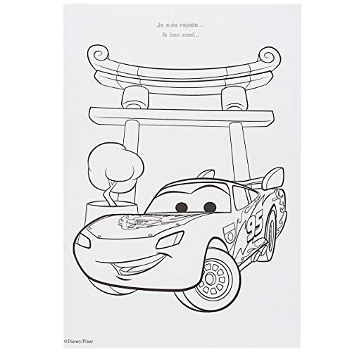 großes XL Malbuch/Malblock - A4 - inkl. Name - Disney Cars 2 - Auto - Lightning McQueen - mit vielen Sticker & Aufkleber… – Bild 6