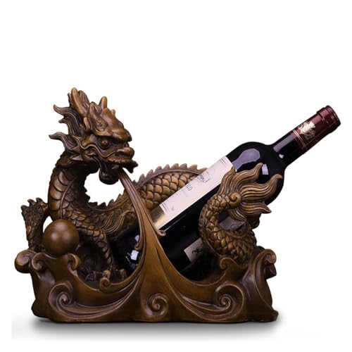Soporte para botellas de vino diseño dragón plástico miniatura 1