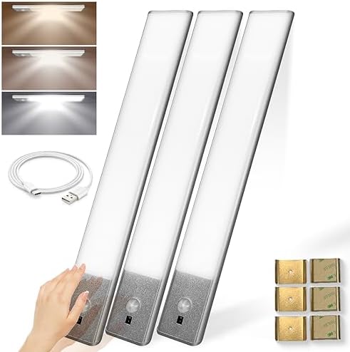 VYANLIGHT Kitchen Under Cabinet Lights - Wireless Motion Sensor LED Light Strips for Pantry ...