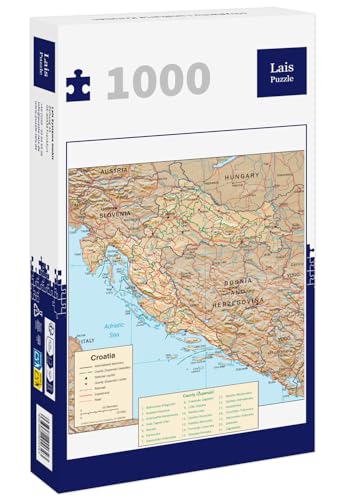 Lais Puzzle Mapa de Croacia 1000 Piezas