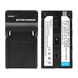D&F NP-F970 NP-F960 Li-ion Replacement Battery with Recharge Charger for YONGNUO,VILTROX,GIGALUMI,NEEWER Camcorder LED Video Light