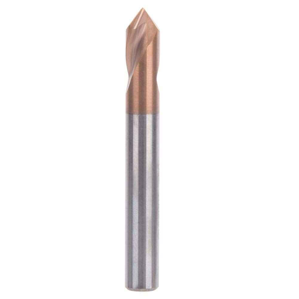 Spotting Drill, Dual-Use Steel Silicon Coating Foret de Centrage pour Steel 55HRC Foret à Pointe Fixe pour le Tournage de Silicon Coating(D6*50 * 2T*90°)