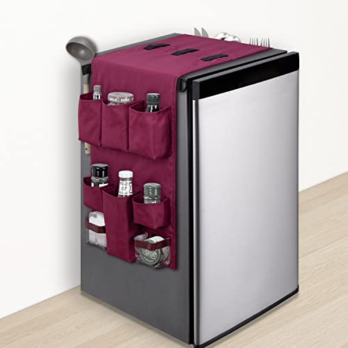 SWISSELITE Mini organizador para nevera, organizador de almacenamiento sobre el refrigerador,...