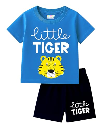 Image of Kuchipoo Boys Regular Fit Cotton T-Shirts and Shorts Set