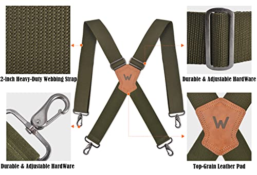 Welkinland Green Suspenders For Men thumb #7