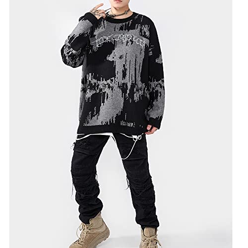 Y2K Grunge Sweater Fairy Knitted Pullover Gothtic Fairycore Streetwear Aesthetic Punk Tops Harajuku Clothes2