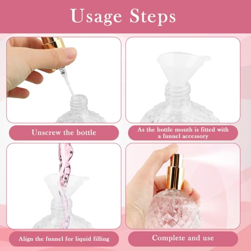 Botella Atómico de Perfume de Vidrio Recargable 100 ml miniatura 6