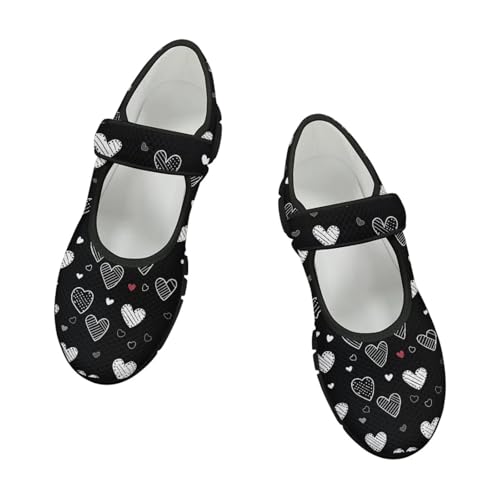 Binienty Womens Girls Mary Jane Shoes Y2k Dressy Shoe Round Toe Mesh Ballet Flats Non Slip3