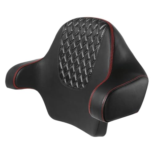 Asiento con respaldo de motocicleta para Electra Glide con costuras reforzadas de alta gama 1