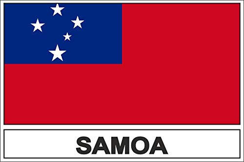 Akachafactory Autocollant Sticker Drapeau WS Samoa