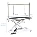 SoarFlash 49.6” Electric Lift Pet Dog Grooming Table,Heavy Duty Electric Grooming Table for Dogs&Cats,Heavy Duty Height Adjustable with Overhead Arm, Clamps, Two Grooming Noose