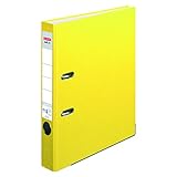 Gelb Herlitz Ordner maX.file nature plus, Spezialpapierbezug, Kantenschutz, standfest, A4 5 cm, gelb