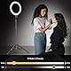 MICCYE Ringlicht mit Stativ 10 Zoll RGB Ring Light Gesamthöhe 180cm Ringleuchte Selfie Ringlicht Handy für Video Makeup Fotografie
