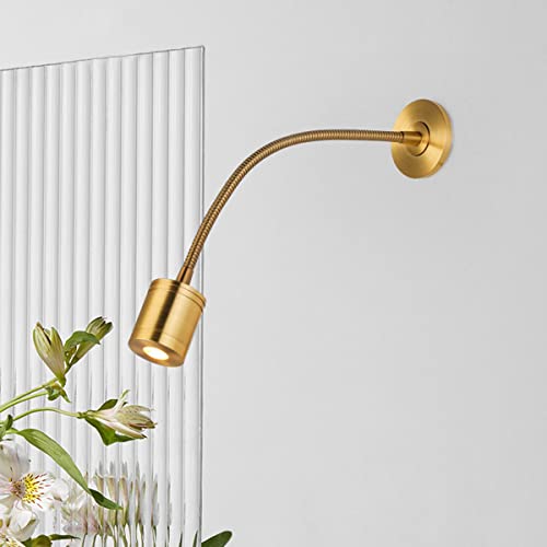 Lampe de lecture moderne couleur or en métal de qualité supérieure pour intérieur chic