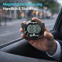 Parkturon PT02 Elektronische Parkscheibe mit Zulassung, Automatische Digitale Parkscheibe Solar fürs Auto, Elektrische Parkuhr mit 2 Displays, Solarunterstützt – Bis zu 5 Jahre Laufzeit – Ansicht 8