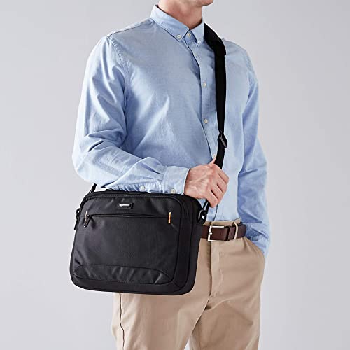 Image of Amazon Basics Laptop Carrying Case with Adjustable Shoulder Strap, 11.6 in, Black, 10-Pack