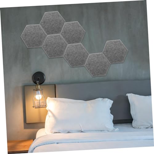 Paneles acústicos hexagonales 8 unidades, paneles de pared insonorizantes para mejorar la experiencia de audio en teatros y oficinas miniatura 5