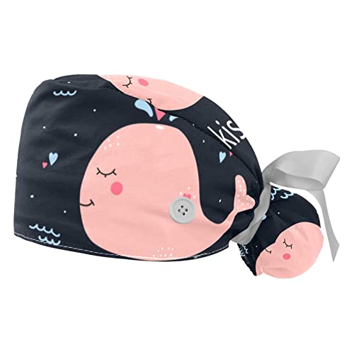 Chapeaux bouffants de travail JDEZ avec baleine mignonne pour la cuisine et les soins