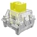 MAGIC-REFINER AS101 Switches per Tastiera Meccanica, Switches Tattile 3Pin 42gf, Trasparente, Molla Estesa da 22 mm, Switch Tester, Interruttore MX per Tastiera Gaming (Limone giallo/45 Pezzi)