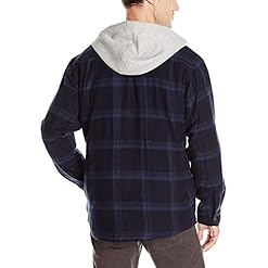 Wrangler Authentics Mens Quilted Flannel Jacket Mens Shirt
