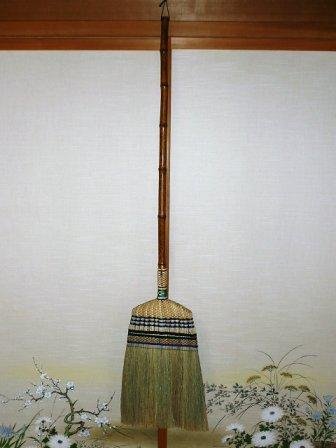 高級 座敷箒（職人手作り）ほぼ未使用・全長約90cm 楽天市場】送料無料 室内用 ほうき 職人箒 長柄 穂幅:約32cm 全長:約