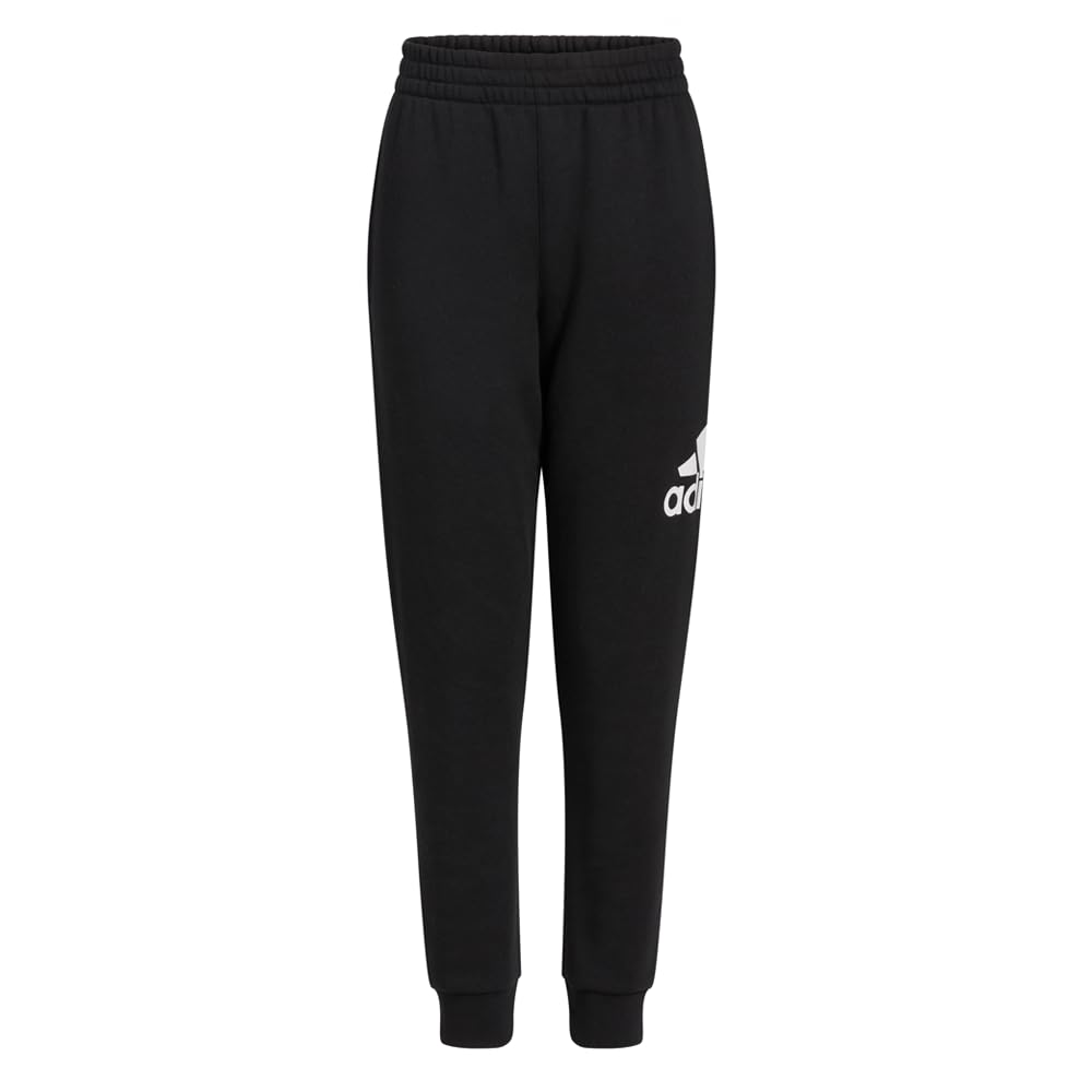 adidas Boys' Elastic Waistband Essential Fleece Joggers
