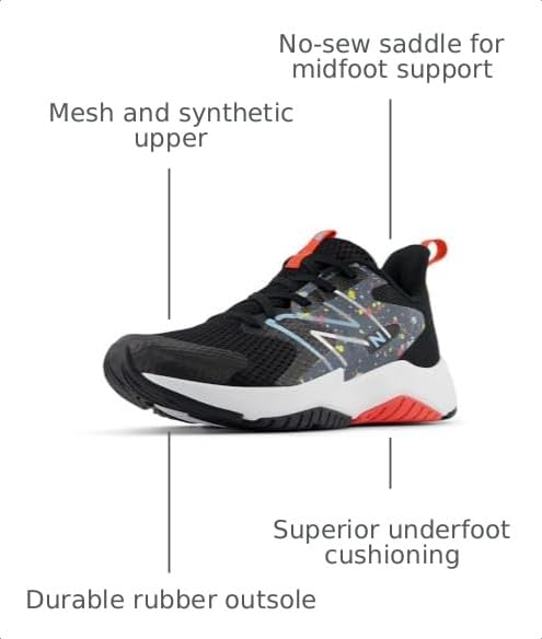Image of New Balance Kids' Rave Run V2 Lace-Up Running Shoes