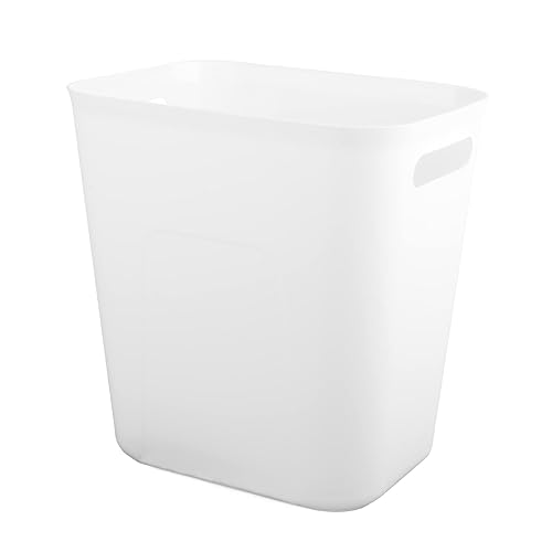 UUJOLY Cubo de basura pequeño de plástico, cesta de basura para baños, lavandería, cocinas, oficinas, habitaciones de niños, dormitorios, 3.5