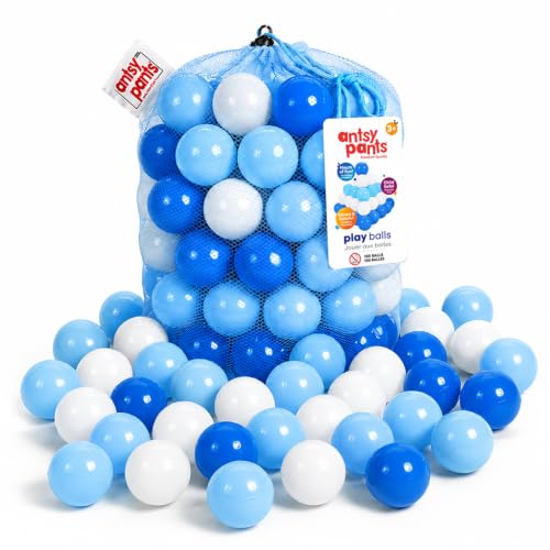 Antsy Pants 100 Ball Pit Balls for Toddlers 1-3, Sensory Toys for Kids