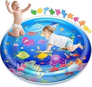 Baby Kids Water Play Mat Toys Inflatable Tummy Time Leakproof Water Play Mat, Fun Activity Play Center Indoor and Outdoor ...