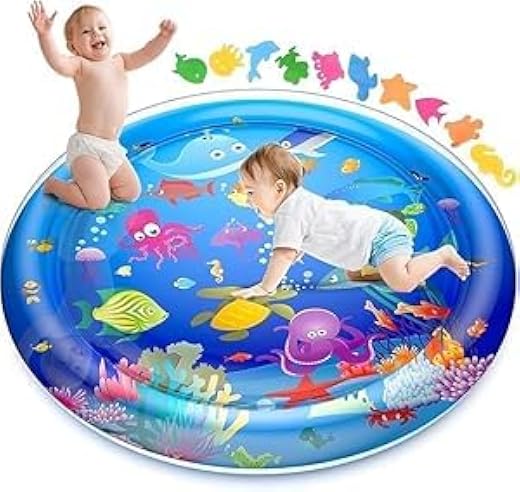 Baby Kids Water Play Mat Toys Inflatable for Kids Leakproof Water Play Mat, Fun Activity Play Center Indoor and Outdoor Wa...