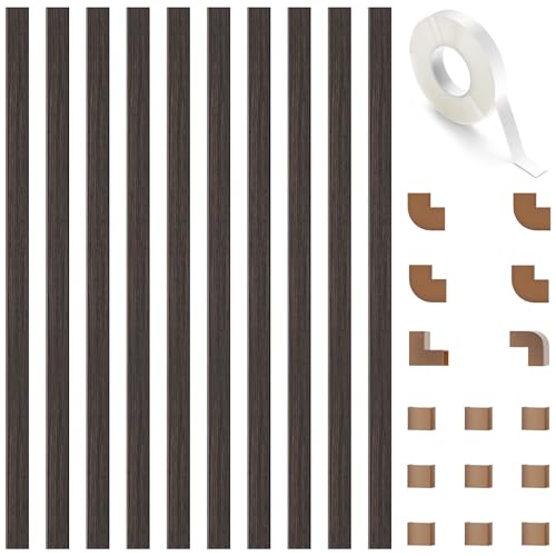 Image of Delamu 157in Cord Covers for Wires on Wall, One-Cord Cord Hider, TV Cord Hider for Wall Mounted TV, Wire Hider Wire Covers for Cords on Wall, Cable Management for Home & Office, W0.55 H0.4in, DarkWood