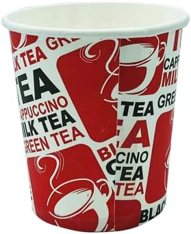 Khaleej Pack Coffee Cups Disposable Paper Cups – [50 Cups] 6.5 Ounces Printed Durable Thickened Hot And Cold Coffee Paper Cups