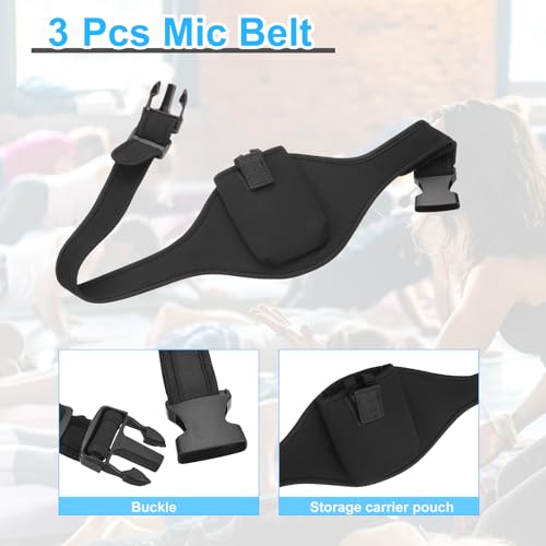 Ceinture de micro noire réglable en tissu absorbant - 5