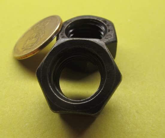 Metric Class 10 Plain Steel Hex Lock Nuts RH M16 x 2 Thread x 24 mm W x 13 mm H 10 Pcs