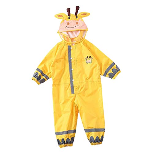 LEIPUPA Casaco de Chuva Conjunto Cartoon com Capuz para Chuva de Primavera E Verão Impermeável - S a