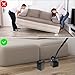 QWORK Furniture Lifter Tool, Appliance Furniture Metal Lifters for Heavy Furniture Movers Sliders Easily (1 Lifter & 4 Heightening Block)
